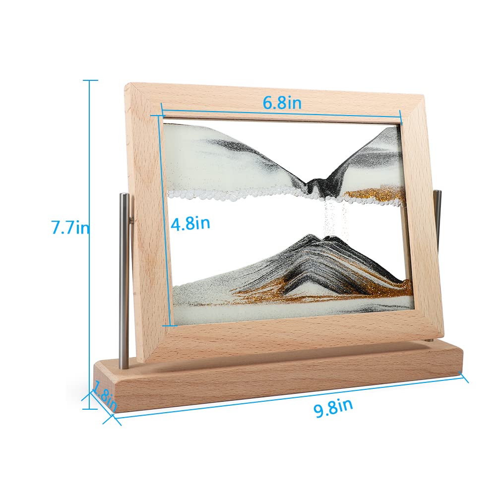 Moving Sand Art Picture Dynamic Sand Picture 3D Sand Art Frame Sandscape Moving Sand Picture for Home & Office Décor — view 2